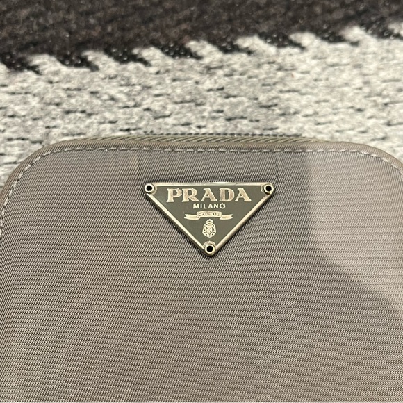 Prada grey nylon mini wallet - Picture 3 of 10